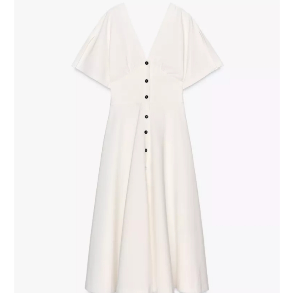 Zara ZW Collection Midi Button Dress - Picture 11 of 13